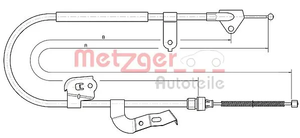 Cable Pull, parking brake (10.4511)