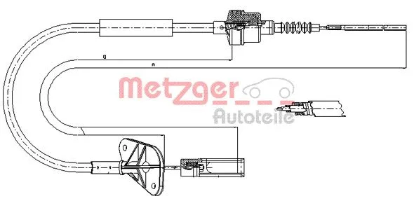 Cable Pull, clutch control (12.7201)