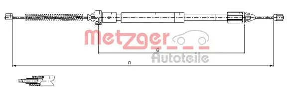 Cable Pull, parking brake (11.6597)