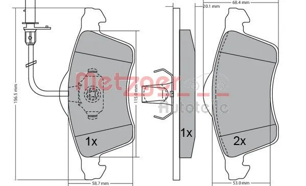 Brake Pad Set, disc brake