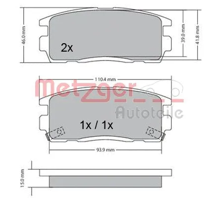 Brake Pad Set, disc brake