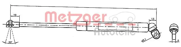 Gas Spring, boot/cargo area (2110376)