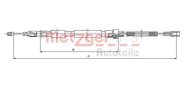 Cable Pull, parking brake (10.7382)