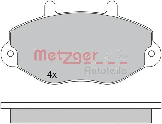 Brake Pad Set, disc brake (1170629)