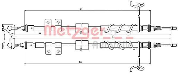 Cable Pull, parking brake (10.5336)