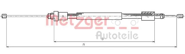Cable Pull, parking brake (10.4705)