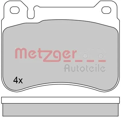 Brake Pad Set, disc brake (1170407)