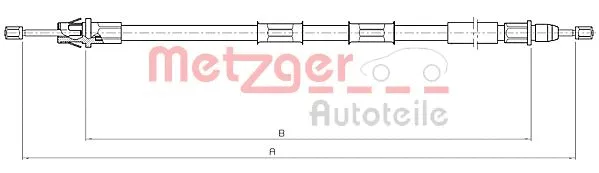 Cable Pull, parking brake (10.5971)