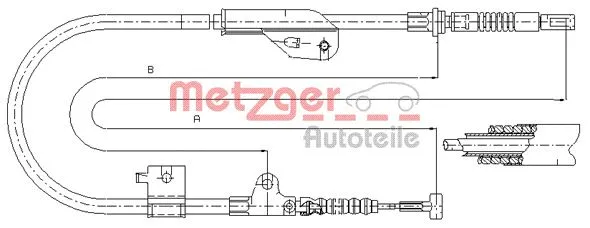Cable Pull, parking brake (17.0236)