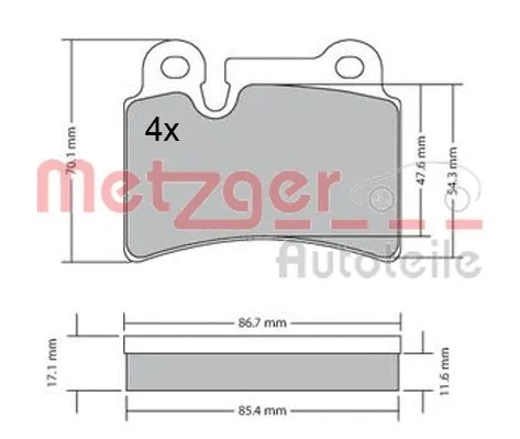 Brake Pad Set, disc brake