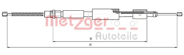 Cable Pull, parking brake (10.4573)