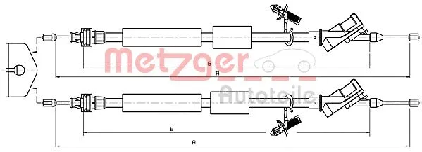 Cable Pull, parking brake (10.5371)