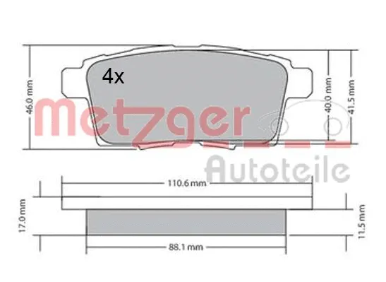 Brake Pad Set, disc brake