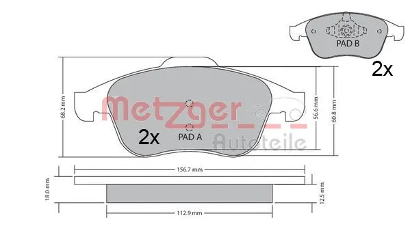 Brake Pad Set, disc brake