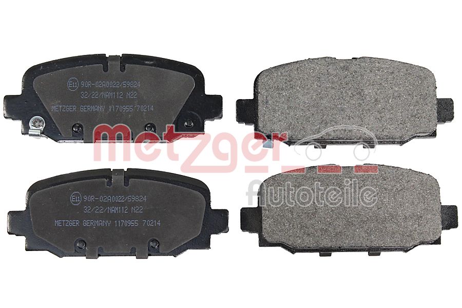 Brake Pad Set, disc brake (1170955)