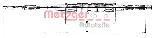 Cable Pull, parking brake (10.743)