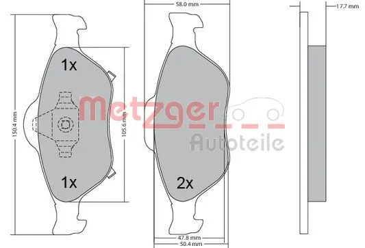 Brake Pad Set, disc brake
