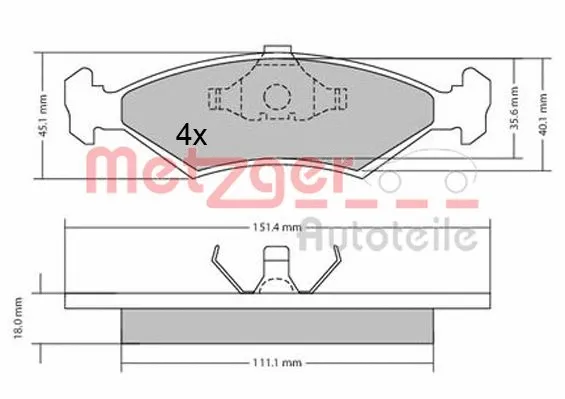 Brake Pad Set, disc brake
