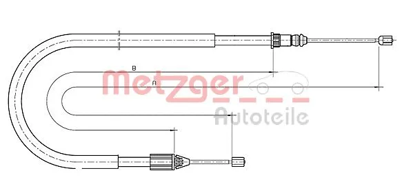 Cable Pull, parking brake (10.6699)