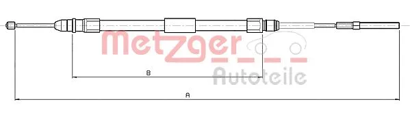 Cable Pull, parking brake (10.4137)