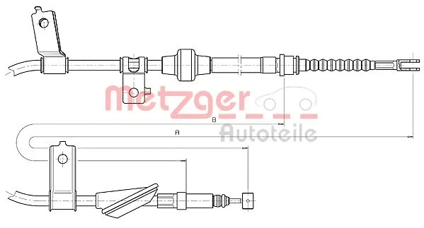 Cable Pull, parking brake (10.5233)