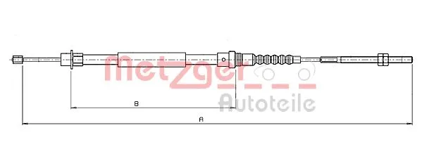 Cable Pull, parking brake (10.6216)