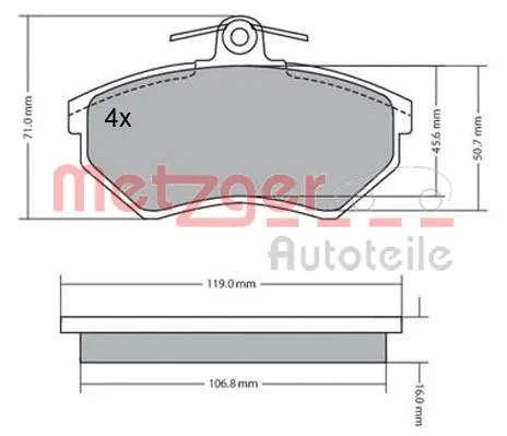 Brake Pad Set, disc brake