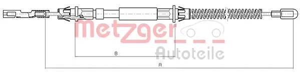 Cable Pull, parking brake (10.5972)