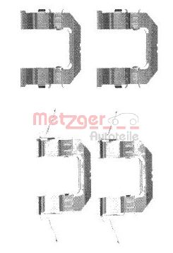 Accessory Kit, disc brake pad (109-1722)