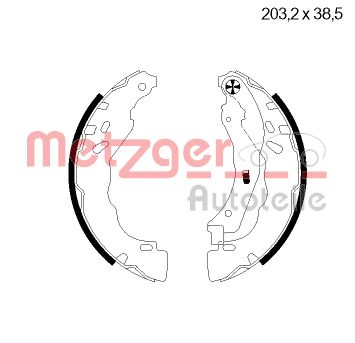 Brake Shoe Set (MG 124)