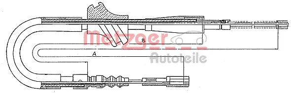 Cable Pull, parking brake (10.753)