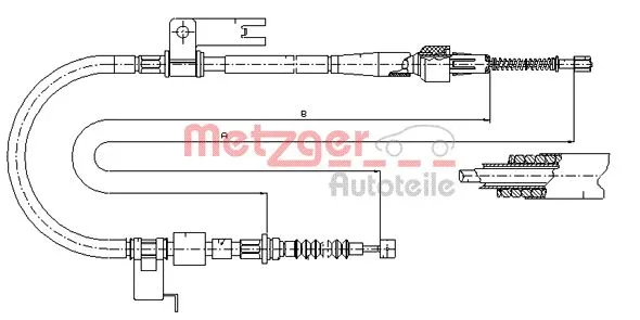 Cable Pull, parking brake (17.0589)