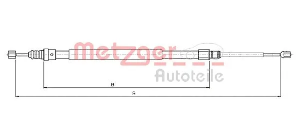 Cable Pull, parking brake (10.6686)