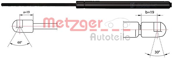 Gas Spring, bonnet (2110529)