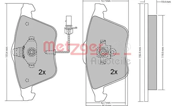 Brake Pad Set, disc brake