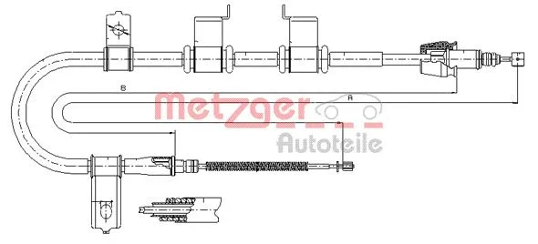 Cable Pull, parking brake (17.2540)