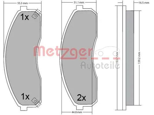Brake Pad Set, disc brake
