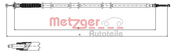 Cable Pull, parking brake (12.0735)