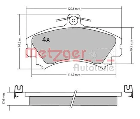 Brake Pad Set, disc brake
