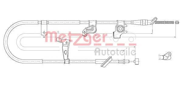 Cable Pull, parking brake (17.5061)