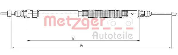 Cable Pull, parking brake (10.4664)