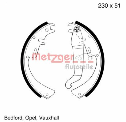Brake Shoe Set (MG 109)