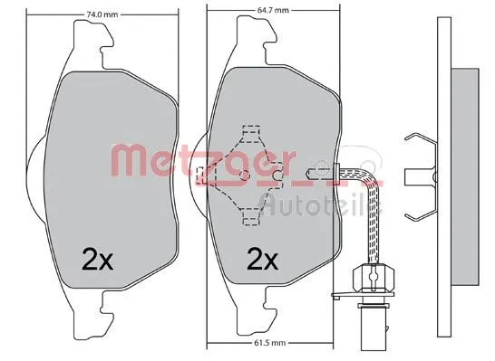 Brake Pad Set, disc brake