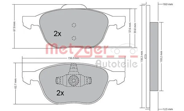 Brake Pad Set, disc brake