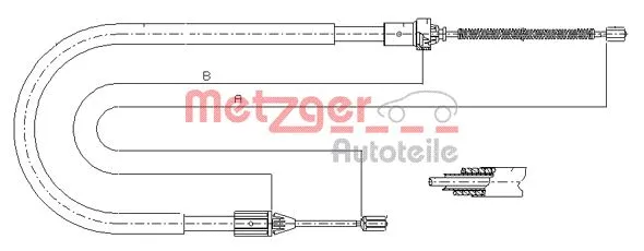 Cable Pull, parking brake (11.6585)