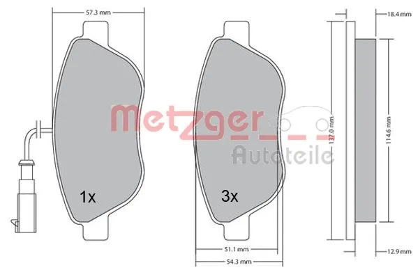 Brake Pad Set, disc brake