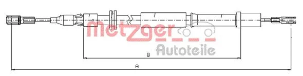 Cable Pull, parking brake (10.9832)
