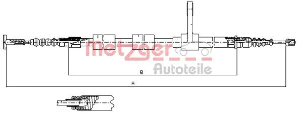 Cable Pull, parking brake (251.31)