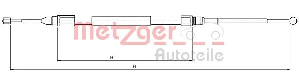Cable Pull, parking brake (10.4138)