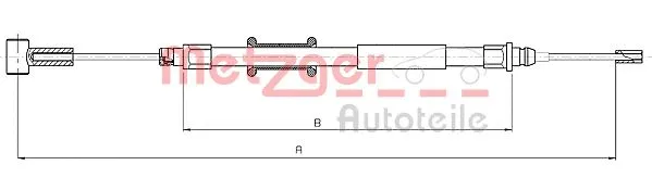 Cable Pull, parking brake (10.4745)